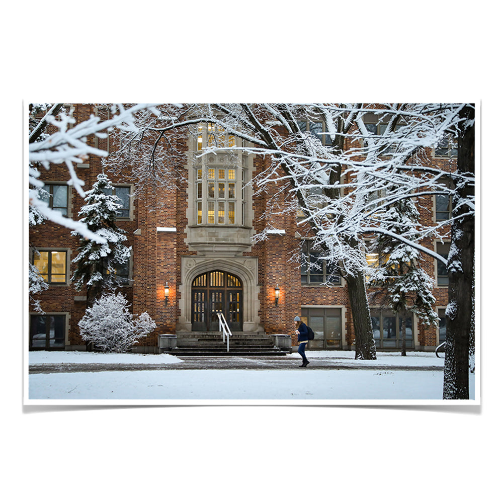 North Dakota Fighting Hawks - First Snow - College Wall Art #Canvas