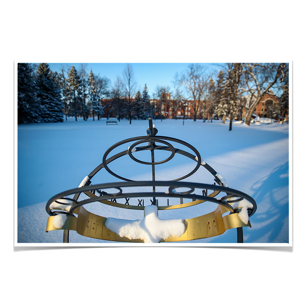 North Dakota Fighting Hawks - Winter Campus - College Wall Art #Canvas