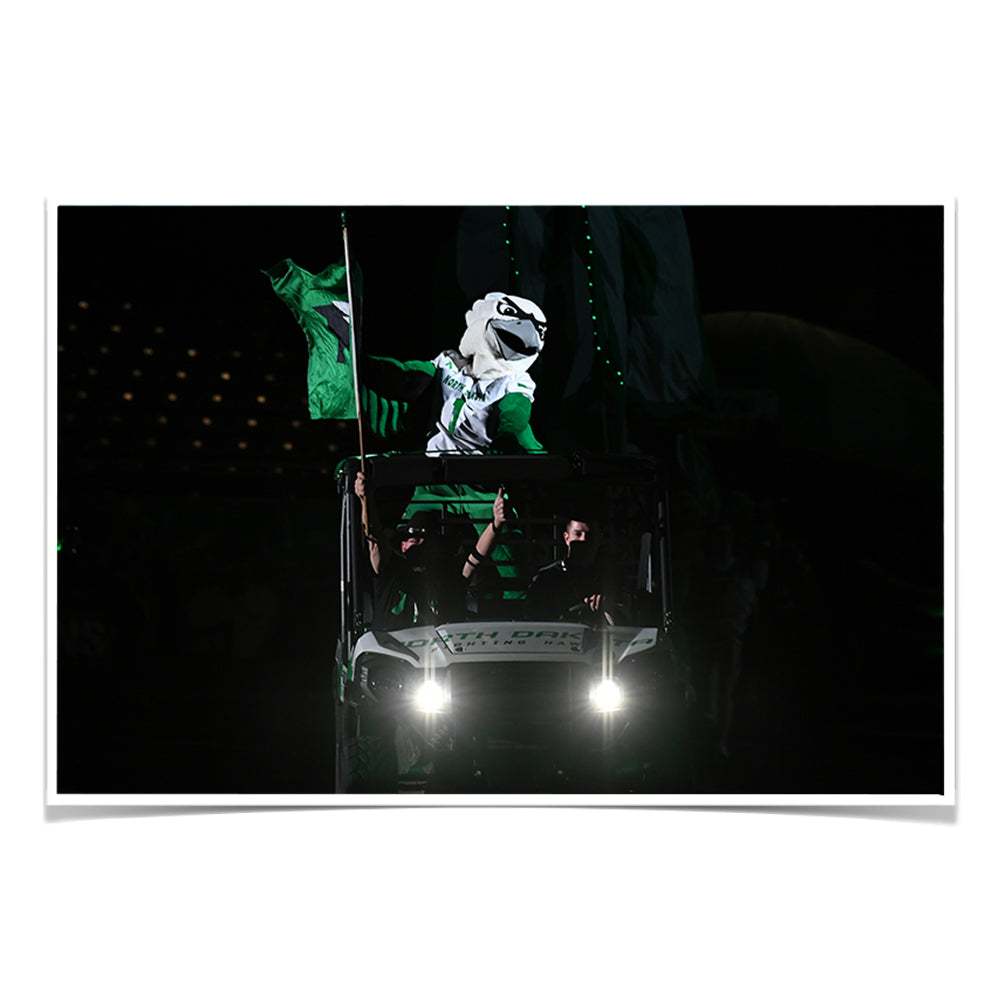 North Dakota Fighting Hawks - The Fighting Hawk - College Wall Art #Canvas