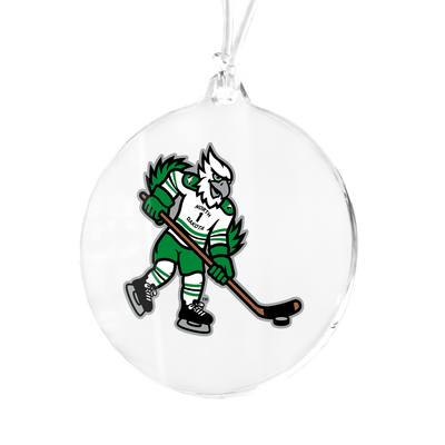North Dakota Fighting Hawks - North Dakota Hockey Mascot Bag Tag & Ornament