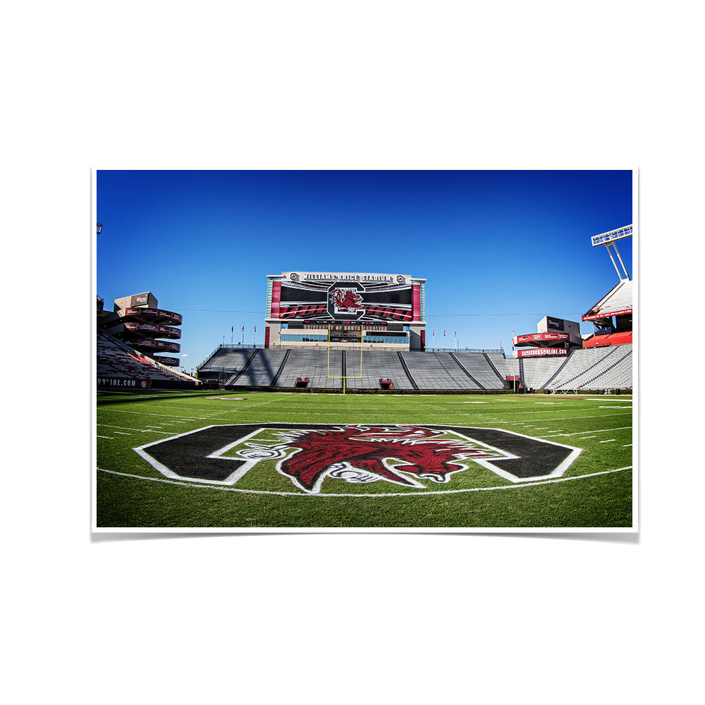 South Carolina Gamecocks - Williams Brice from the 50 - College Wall Art #Canvas