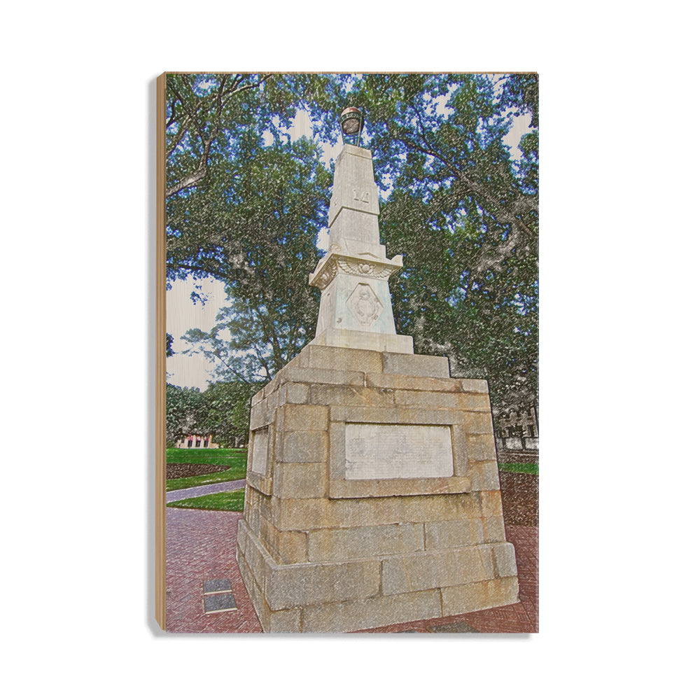 South Carolina Gamecocks - Maxcy Monument Sketch - College Wall Art #Canvas