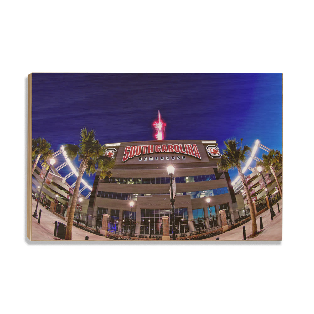 South Carolina Gamecocks - Williams Brice Fireworks - College Wall Art #Canvas