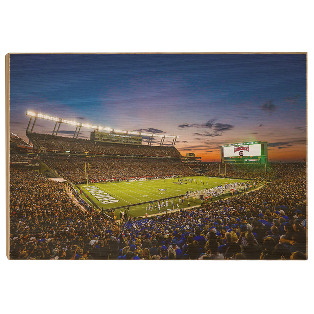 South Carolina Gamecocks - Williams Brice Sunset - College Wall Art #Canvas