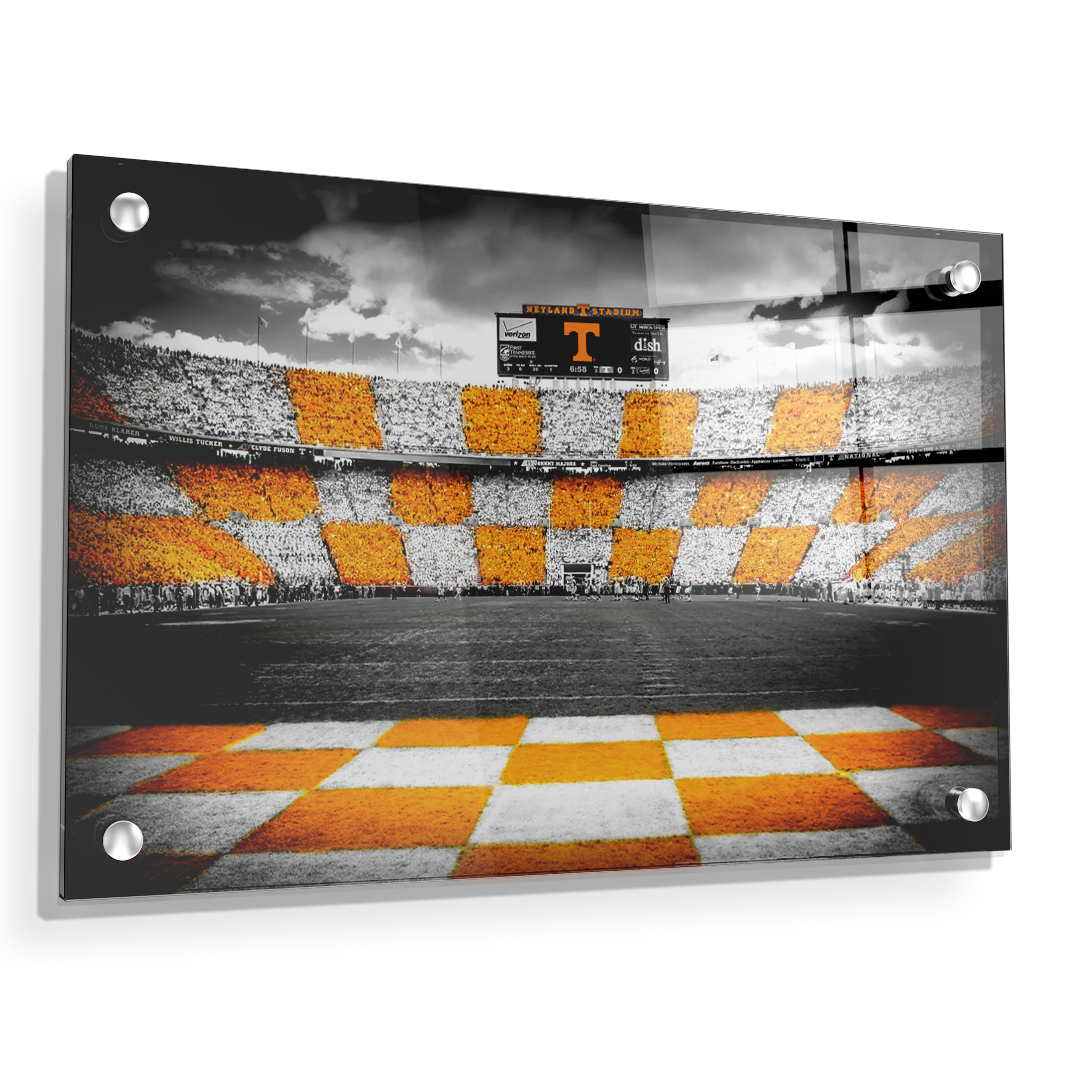 Tennessee Volunteers - Checkerboard Neyland - College Wall Art #Canvas