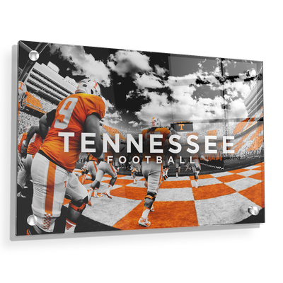 Tennessee Volunteers - Running Through the T Nike - College Wall Art #Acrylic