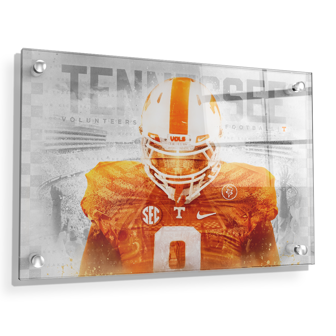 Tennessee Volunteers - Checker Vol - College Wall Art #Canvas