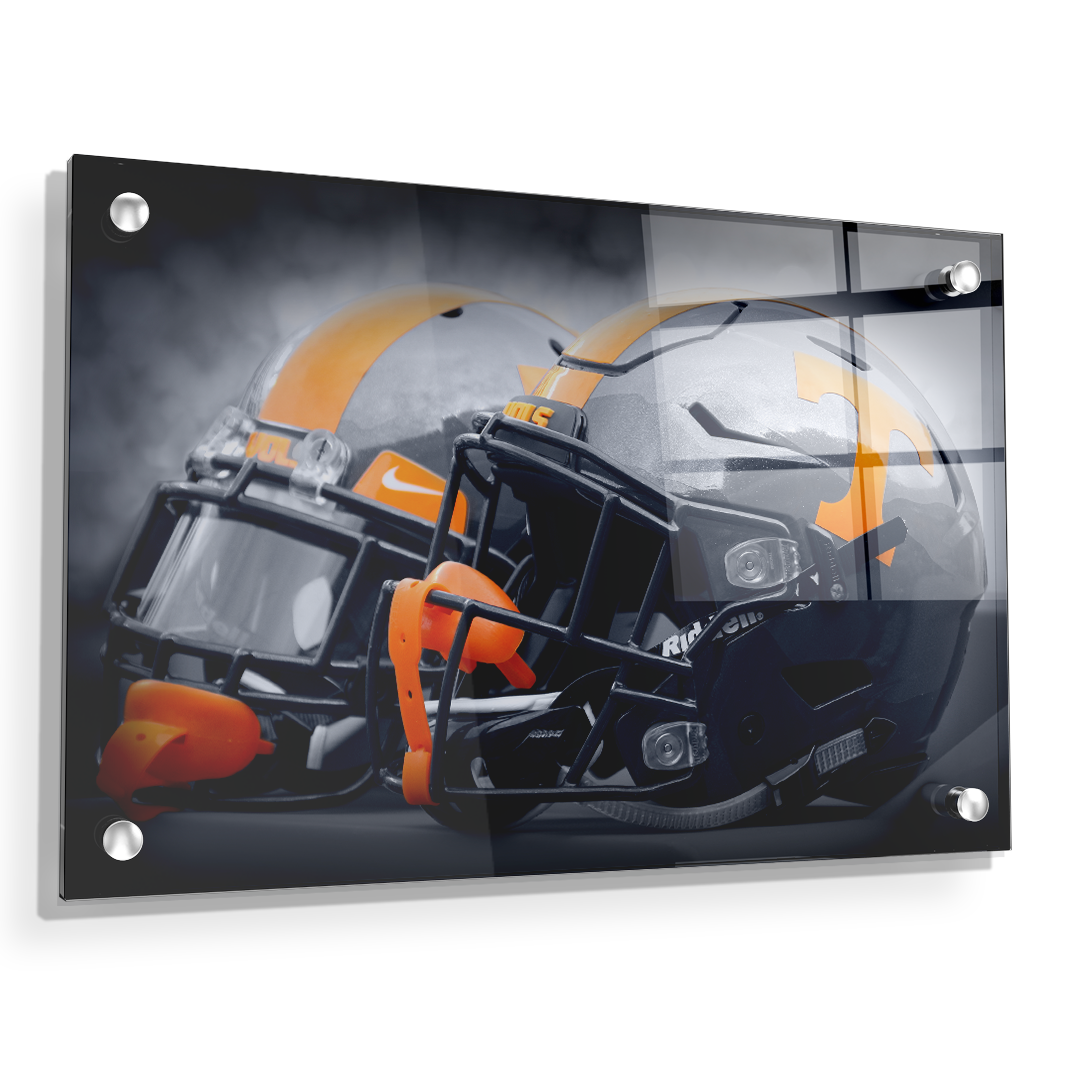 Tennessee Volunteers - Smokey Gray Helmets - College Wall Art #Canvas