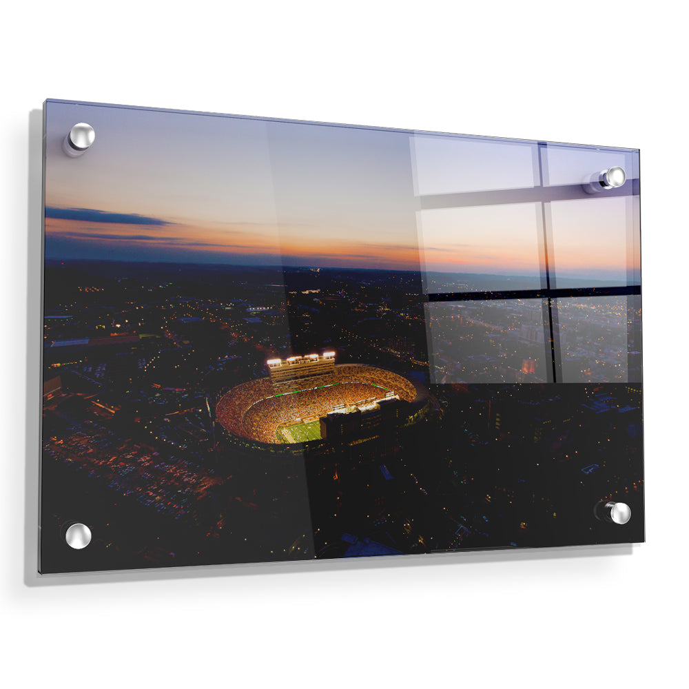 Tennessee Volunteers - Aerial Neyland Sunset - College Wall Art #Canvas