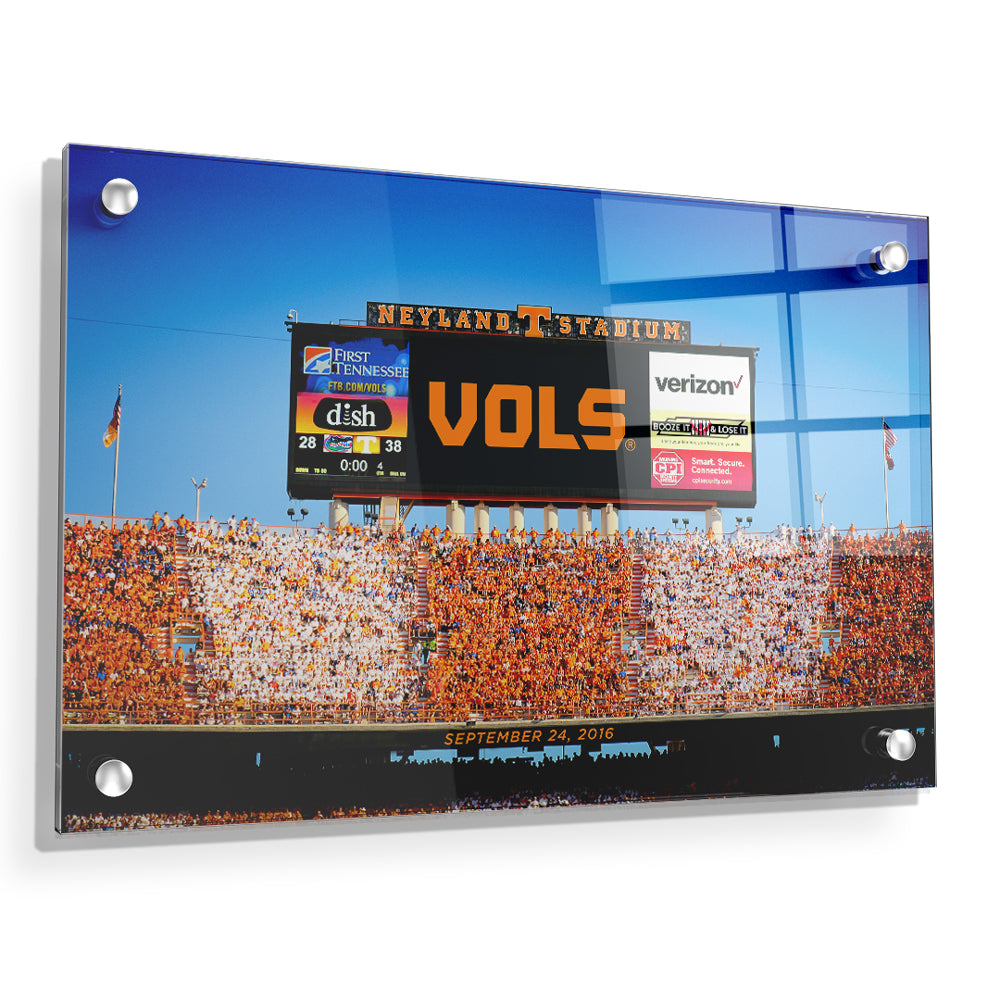 Tennessee Volunteers - Scoreboard UT vs. FL - College Wall Art #Canvas