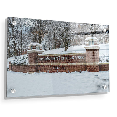 Tennessee Volunteers - Snowy Hill - College Wall Art #Acrylic
