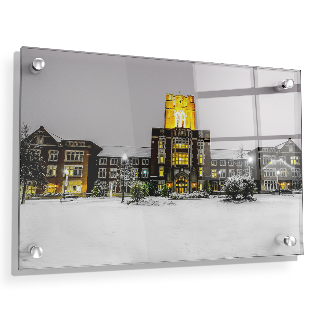 Tennessee Volunteers - Ayres Hall Winter Day - College Wall Art #Canvas