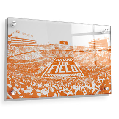 Tennessee Volunteers - Down The Field - College Wall Art #Acrylic