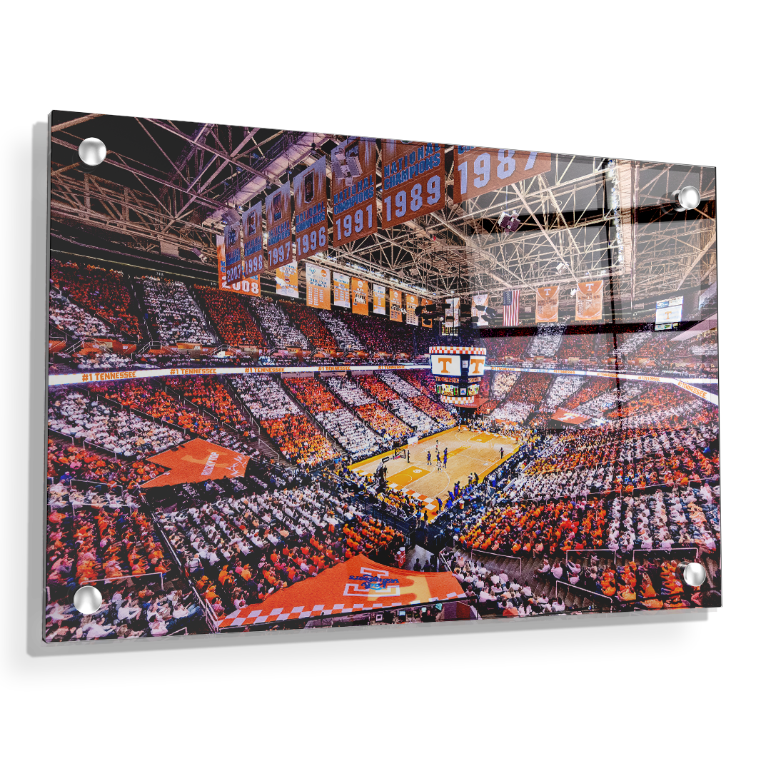 Tennessee Volunteers - Checkerboard Thompson-Boling #1 Tennessee - College Wall Art #Canvas