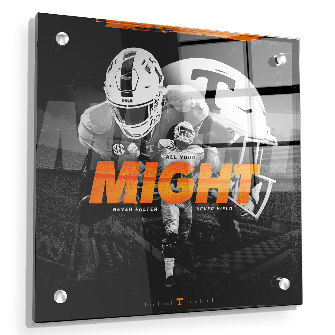 Tennessee Volunteers - Might - College Wall Art #Canvas