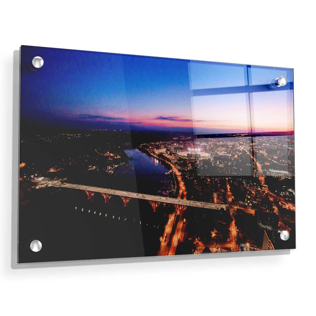 Tennessee Volunteers - Aerial sunset over Neyland - College Wall Art #Canvas