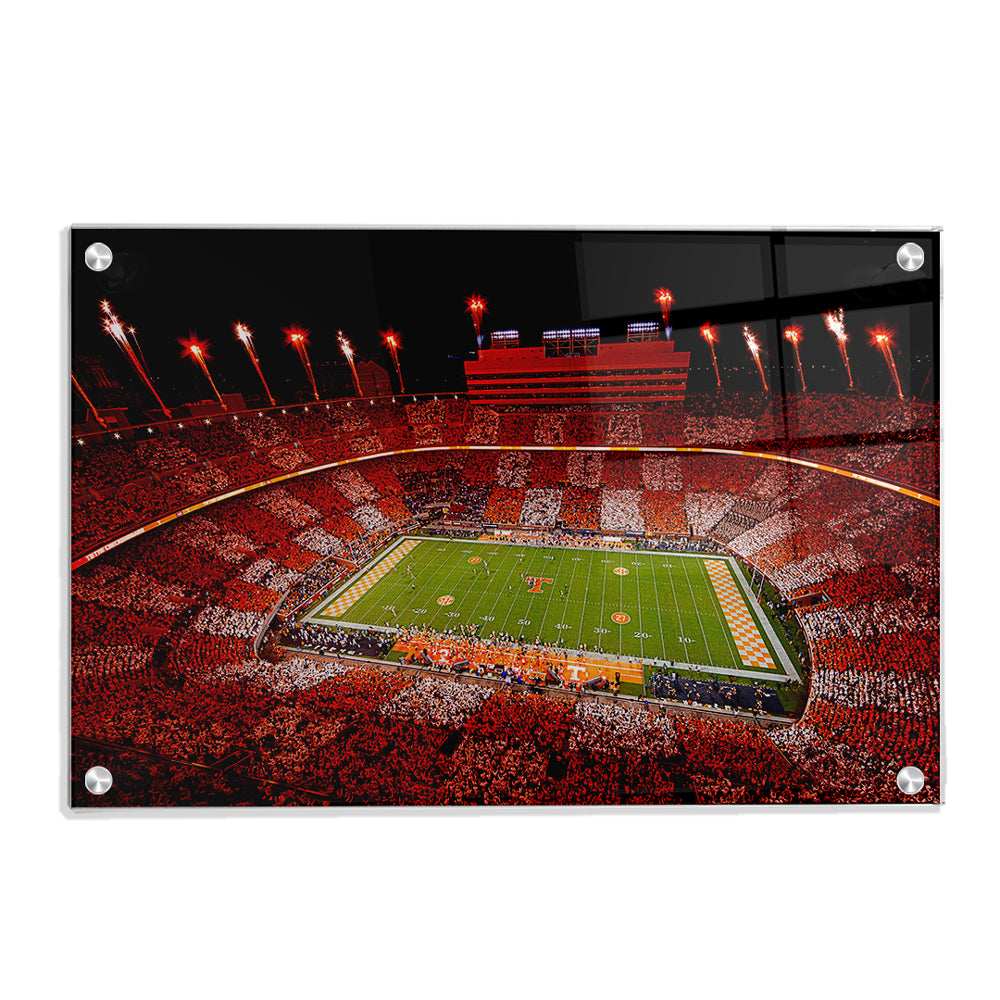 Tennessee Volunteers - Welcome To Checkerboard Neyland Stadium - College Wall Art #Canvas
