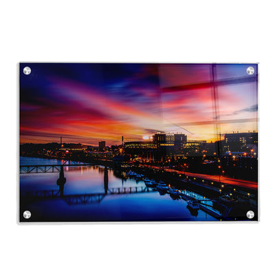 Tennessee Volunteers - Tennessee River Sunset - College Wall Art #Acrylic