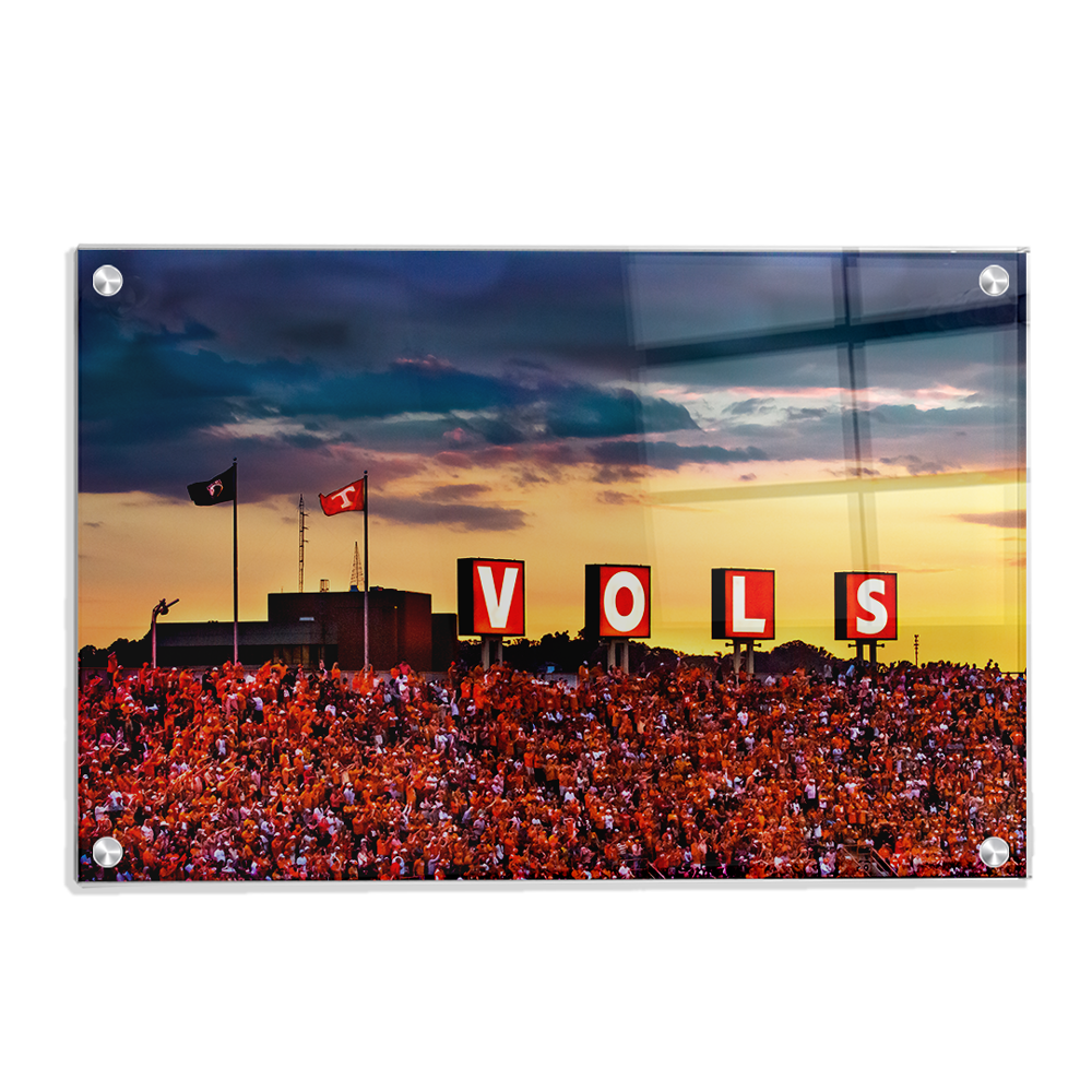 Tennessee Volunteers - Tennessee Vols Sunset - College Wall Art #Canvas