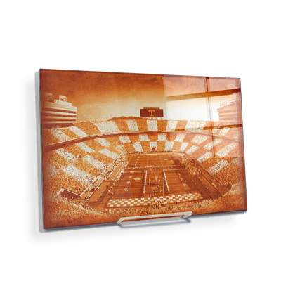 Tennessee Volunteers - Antique Neyland Checkerboard - College Wall Art #Acrylic Mini