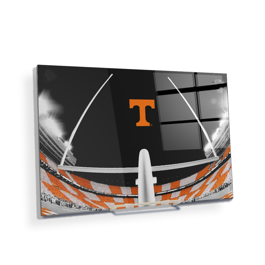 Tennessee Volunteers - Checkerboard Goal Post - College Wall Art #Canvas