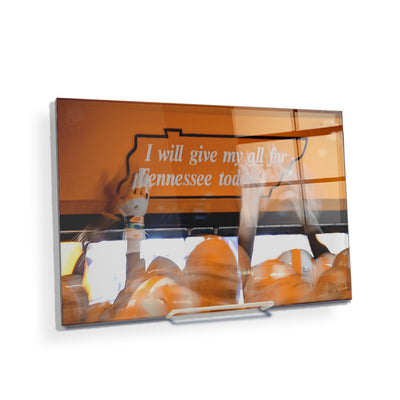 Tennessee Volunteers - Give My All - College Wall Art #Acrylic Mini