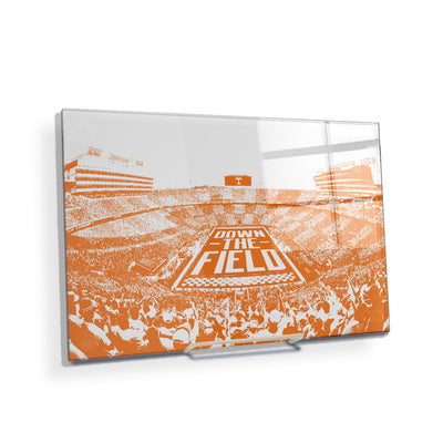Tennessee Volunteers - Down The Field - College Wall Art #Acrylic Mini