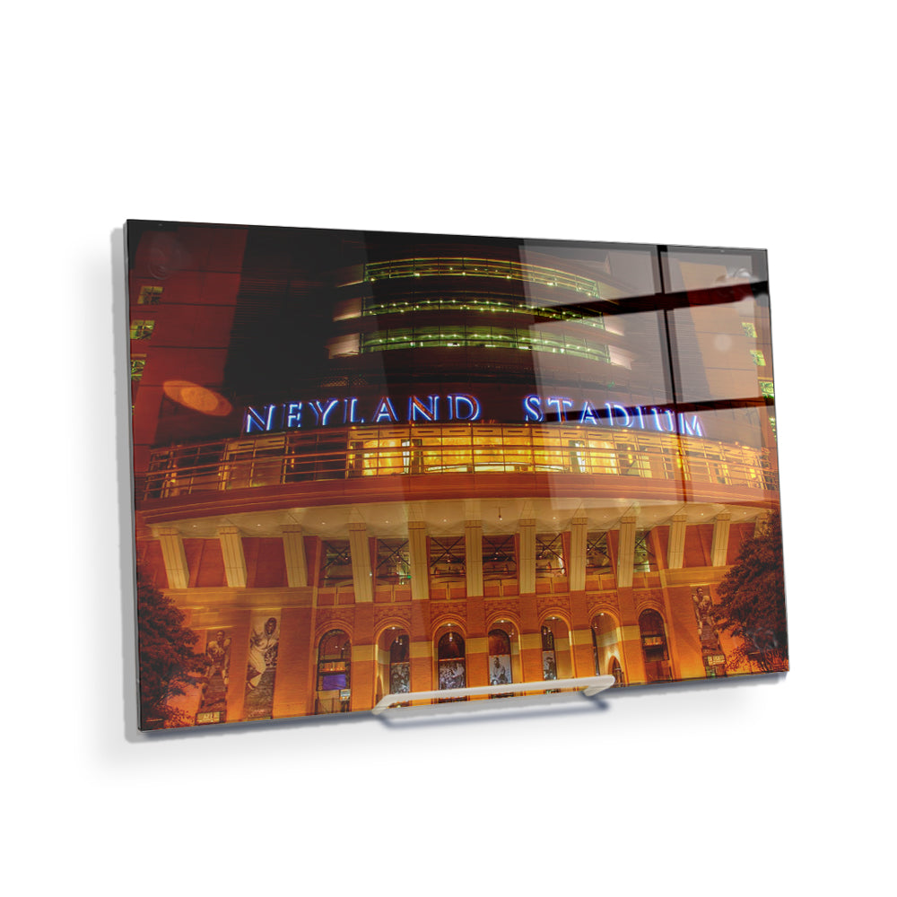 Tennessee Volunteers - Neon Neyland - College Wall Art #Canvas
