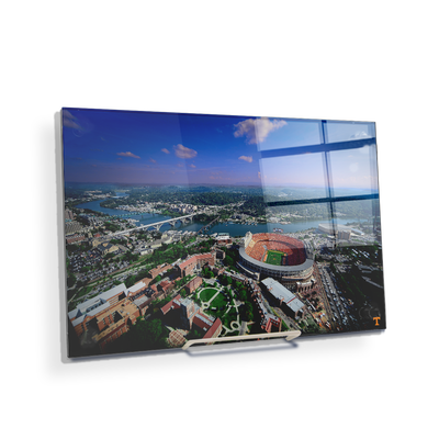 Tennessee Volunteers - Aerial Neyland on the Tennessee River - College Wall Art #Acrylic Mini