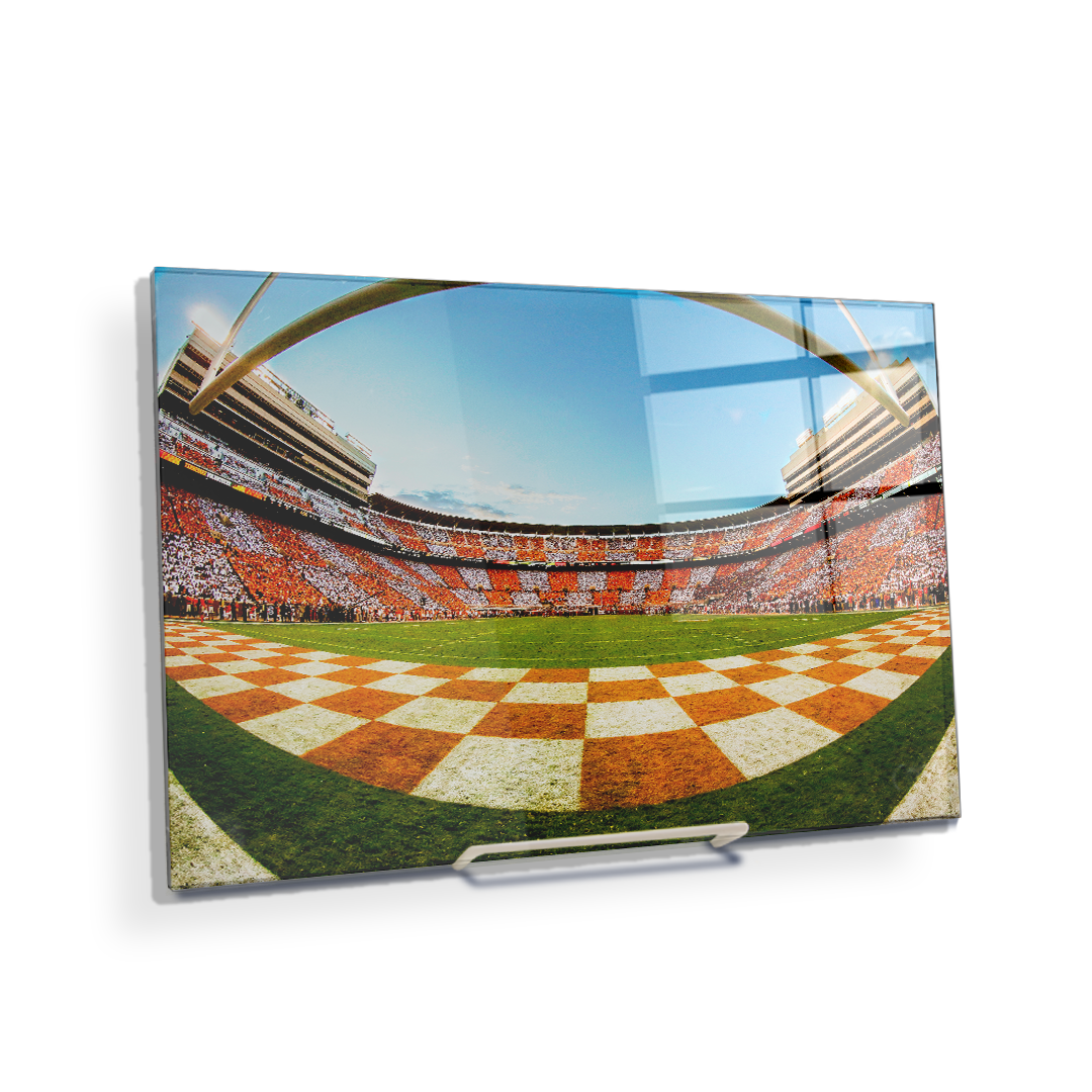 Tennessee Volunteers - Checkerboard Neyland Fisheye - College Wall Art #Canvas