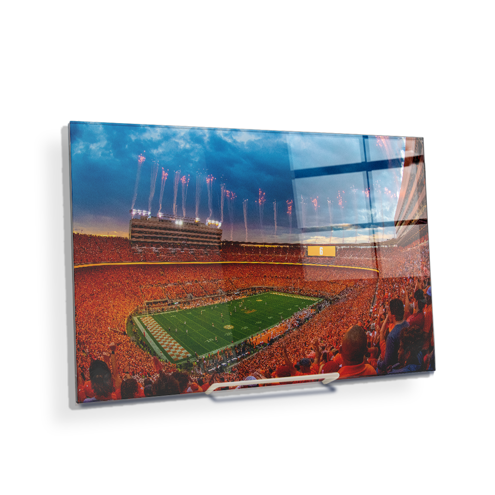 Tennessee Volunteers - Give Him Six Sunset - College Wall Art #Canvas