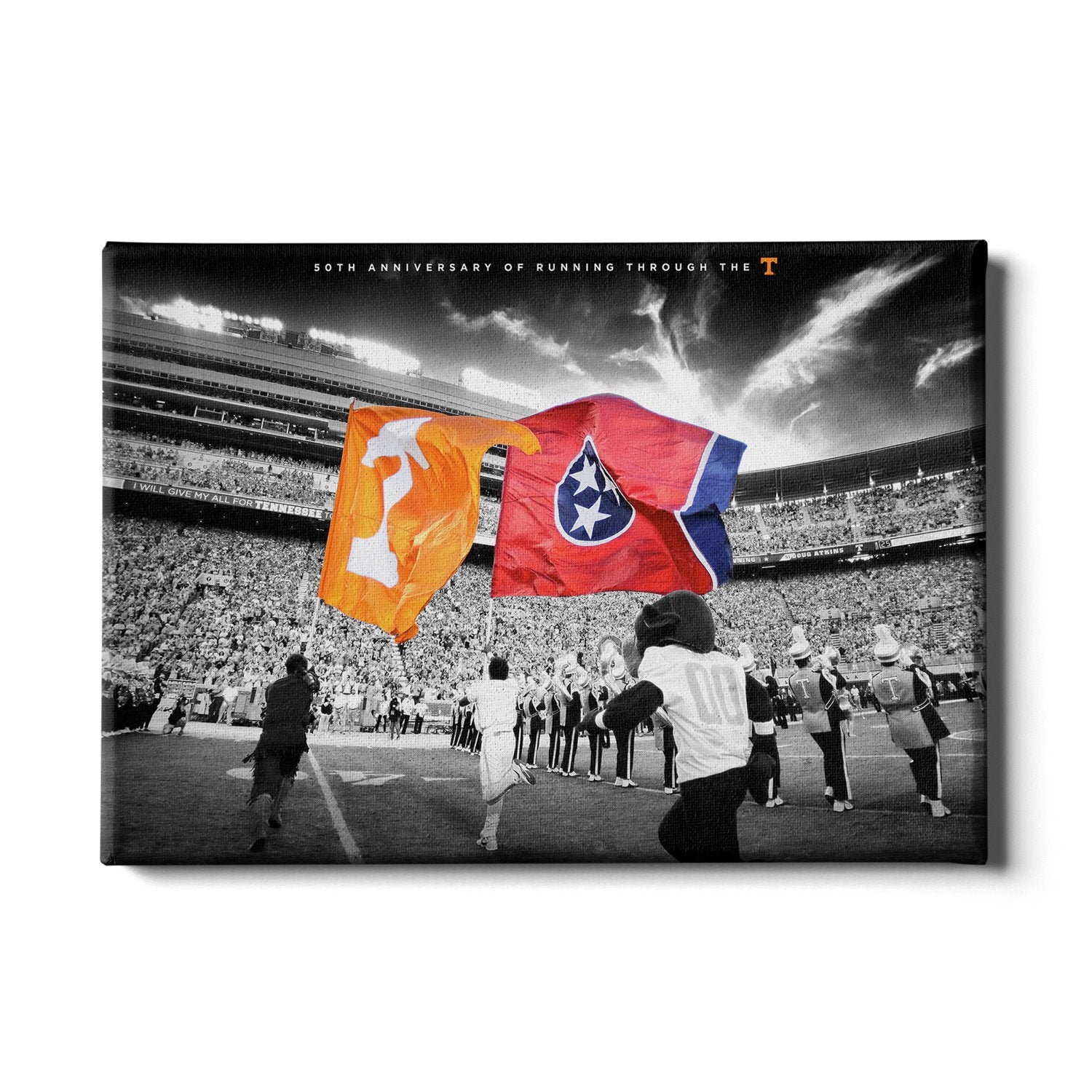 Tennessee Volunteers - 50 Years Running Through the T - College Wall Art #Canvas