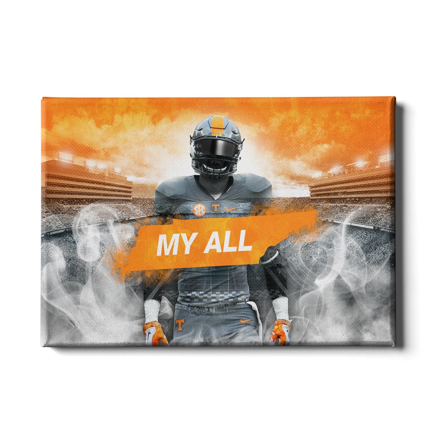 Tennessee Volunteers - Smokey Gray My All - College Wall Art #Canvas