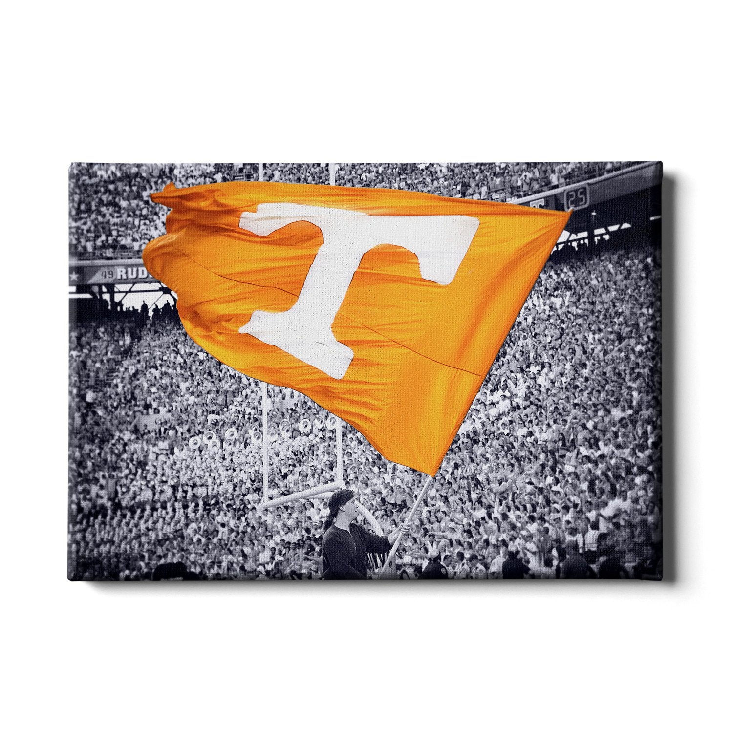 Tennessee Volunteers - Smokey Flag - College Wall Art #Canvas