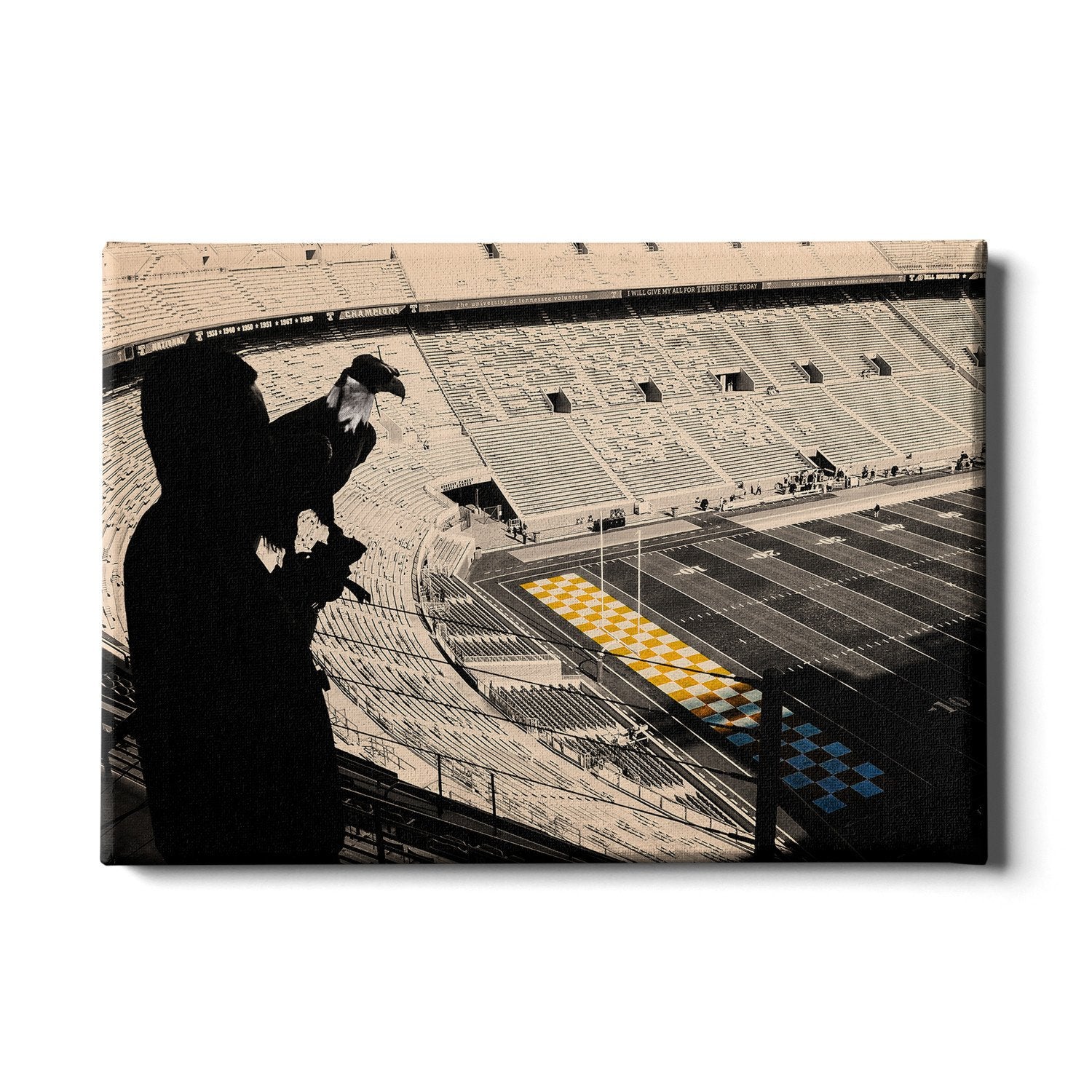 Tennessee Volunteers - Eagles Eye Over Neyland - College Wall Art #Canvas