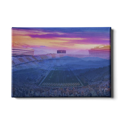 Tennessee Volunteers - Tennessee Mountain Sunset - College Wall Art #Canvas