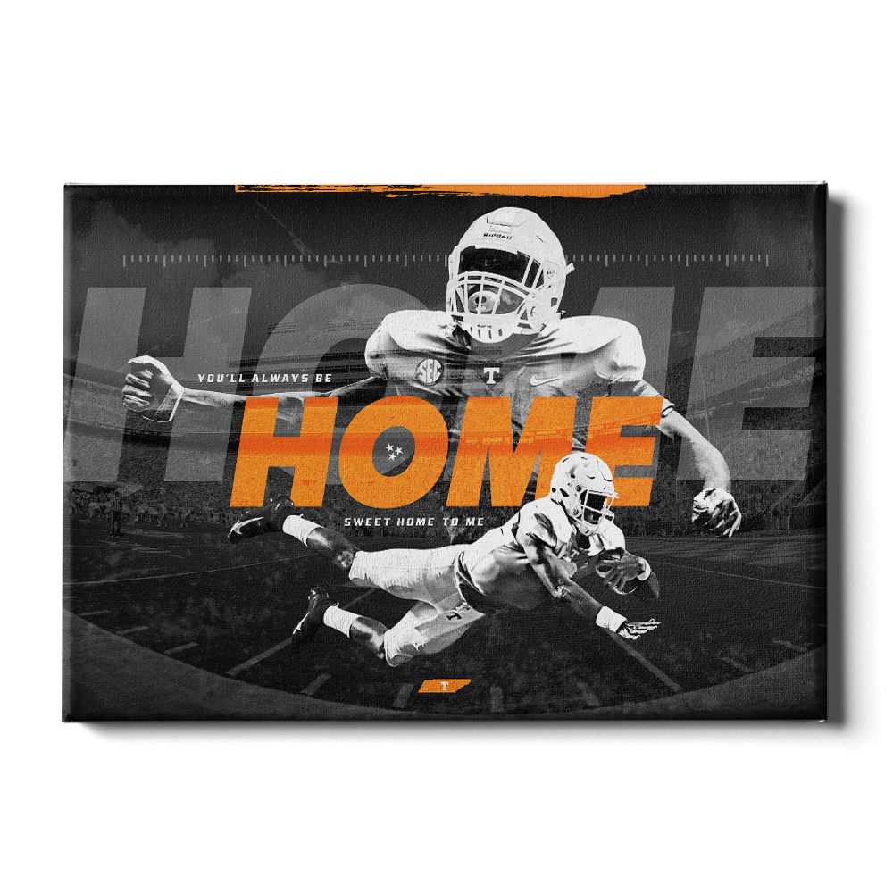 Tennessee Volunteers - Home - College Wall Art #Canvas