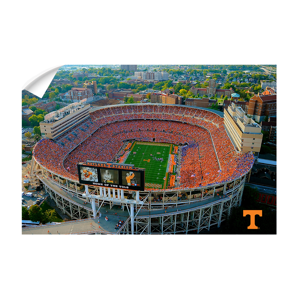 Tennessee Volunteers - Aerial Neyland Stadium - College Wall Art #Canvas