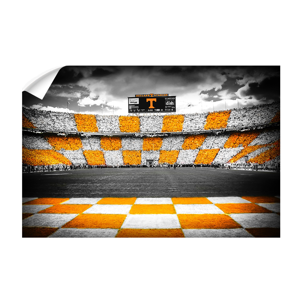 Tennessee Volunteers - Checkerboard Neyland - College Wall Art #Canvas