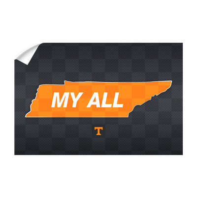 Tennessee Volunteers - My All - College Wall Art #Wall Decal