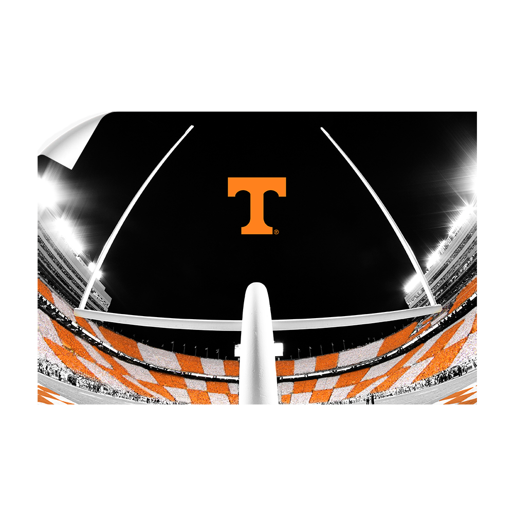 Tennessee Volunteers - Checkerboard Goal Post - College Wall Art #Canvas