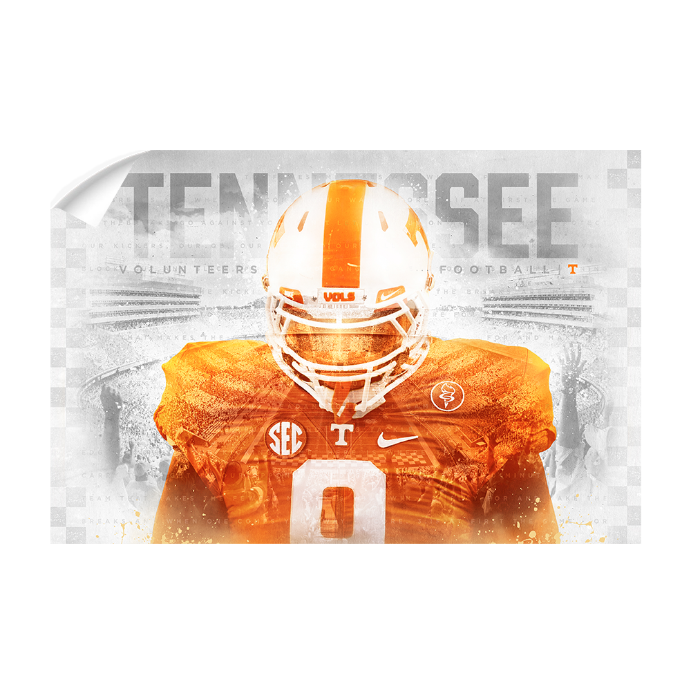 Tennessee Volunteers - Checker Vol - College Wall Art #Canvas