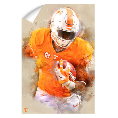 Tennessee Volunteers - Run Watercolor - College Wall Art #Wall Decal