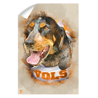 Tennessee Volunteers - Smokey Watercolor - College Wall Art #Wall Decal