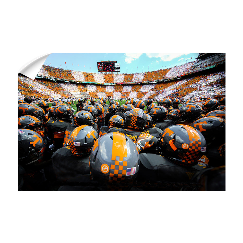 Tennessee Volunteers - Running onto the Field TN - College Wall Art #Canvas
