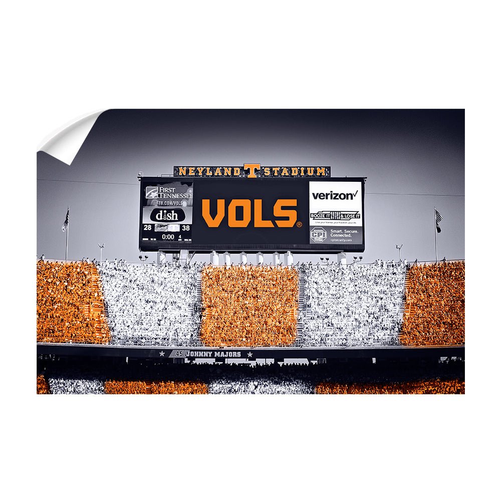 Tennessee Volunteers - Final Score UT vs. FL Checkerboard - College Wall Art #Canvas