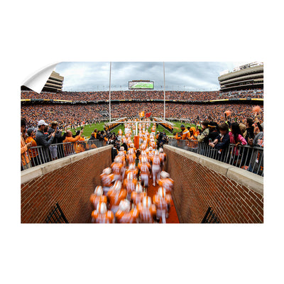 Tennessee Volunteers - Running Onto the Field 2016 - College Wall Art #Wall Decal