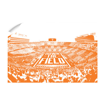 Tennessee Volunteers - Down The Field - College Wall Art #Wall  Decal