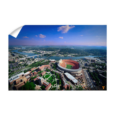 Tennessee Volunteers - Aerial Neyland on the Tennessee River - College Wall Art #Wall Decal