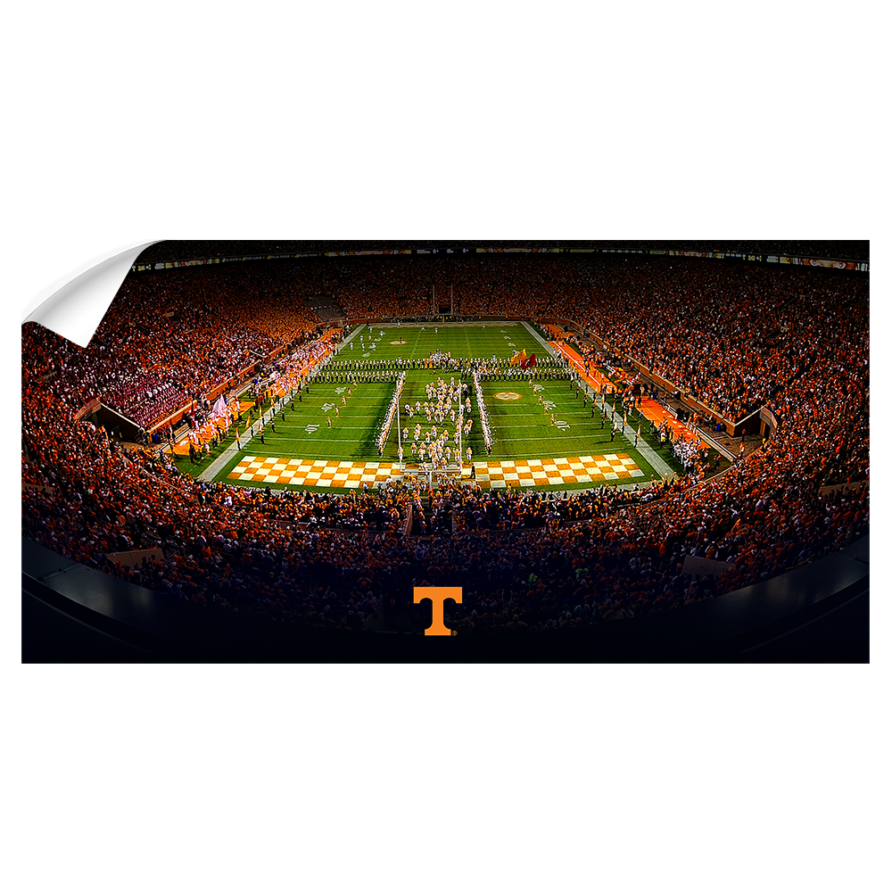 Tennessee Volunteers - Tennessee T Pano - College Wall Art #Canvas